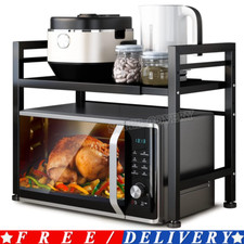 2 Tier Heavy-Duty Microwave oven Rack Stand Storage Holder Kitchen Corner Shel