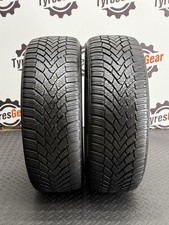 2x 205 55 R16 91T/H CONTINENTAL CONTIWINTER CONTACT TS850 M+S 5-6mm TESTED