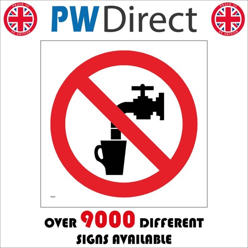 Sign not drink tap - tap, water