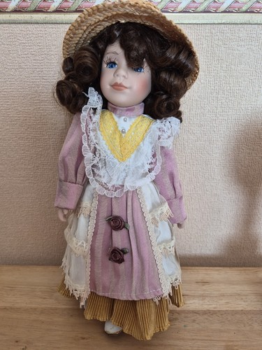 Vintage porcelain doll - porcelain,