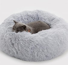 Plush Donut Dog Bed, Calming