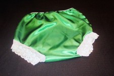 adult baby, sissy, crossdresser filly  white satin pants . 