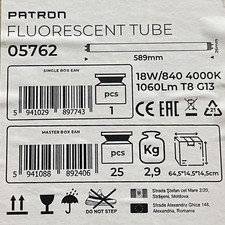 Box of 25  18W / 840 2 ft 18