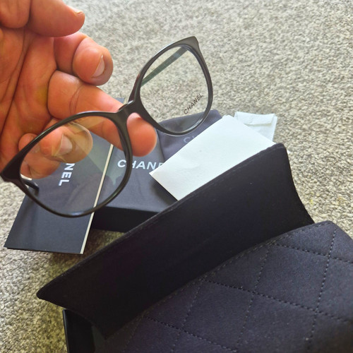 Chanel black eyeglasses - chanel,
