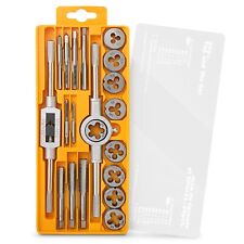 Metric Tap & Die Set Complete M3 to M12 Tapping and Threading Tools Hi-Spec 20pc