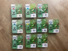 JOB LOT OF 10 X GENUINE UNOPENED EPSON INK CARTRIDGES - EXPIRATION DATE 2014