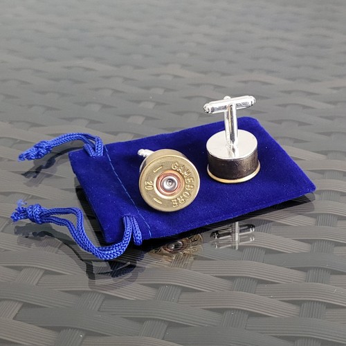 Shotgun cartridge cufflinks - shotgun,