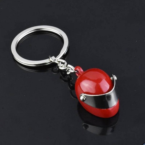 Helmet keyring red ish brown - helmet,