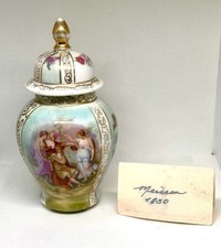 Meissen Porcelain Vase & Lid