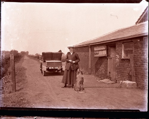 Glass negative early - glass,