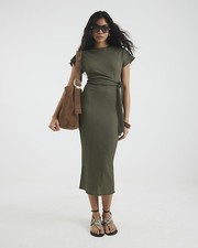 River Island Womens Khaki Rib