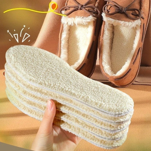 Wool sheepskin insoles real - wool,