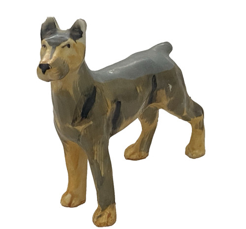 Vintage doberman dog - vintage, 4"