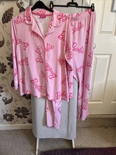 Ladies F &F Barbie Pyjamas. Size 20-22 Long Sleeves And Legs. Pink.