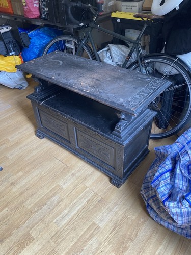 Black painted wood storage - black,