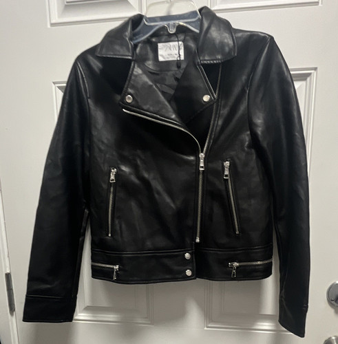 Zara faux leather biker - faux,