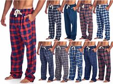 Ashford & Brooks Mens Soft Flannel Plaid Pajama Sleep Lounge Pants PJ's