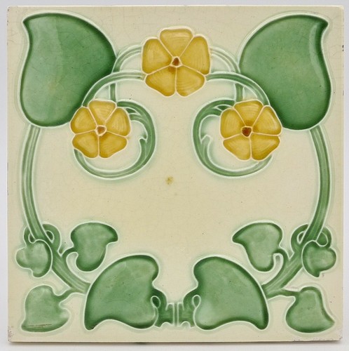 Art nouveau fireplace moulded - nouveau,