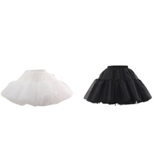 A-line Petticoat Crinoline Slip Wedding Accessories Organza Tutu Skirt Hoopless