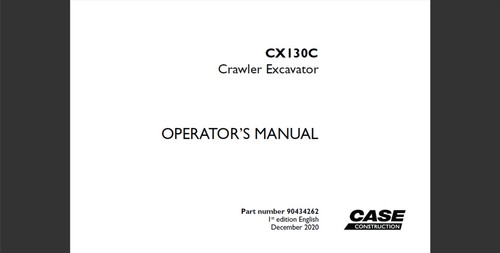 Case cx130c crawler excavator - case,