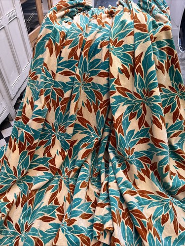Vintage cotton velvet - (1970's),