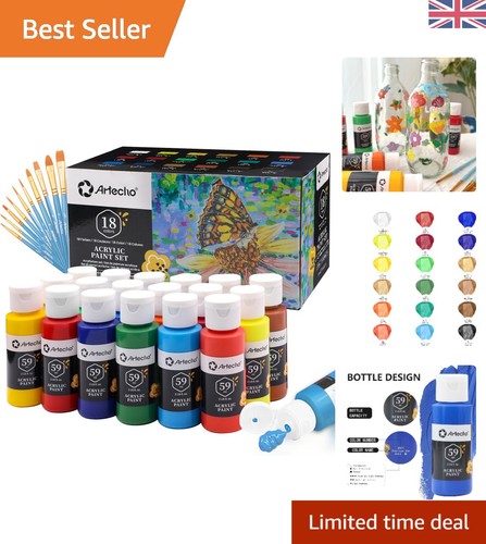 Vibrant color acrylic paint - 18-color,