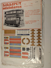 Lilliput Miniatures London Transport Tram No. 290 – Card Model Kit (OO/HO Scale)