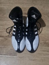 Adidas Vintage 2000’s Boxing Shoes White And Black  Size UK 5