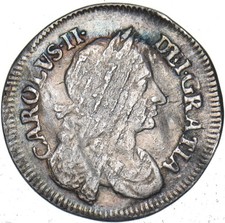 1683 Maundy Fourpence -