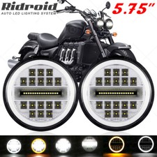 2PCS 5.75" inch Motorcycle LED Headlight Hi/Lo Beam For Triumph Rocket III 2300