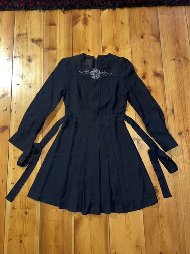 Vintage 1960s black minidress - 1960s,