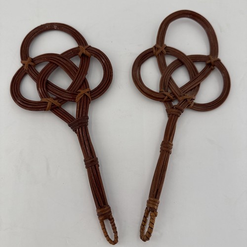 Vtg rattan carpet beater - vtg, 2