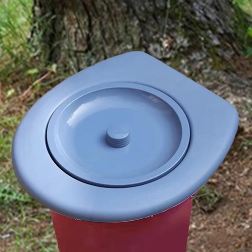 Portable toilet seat with - portable, lid