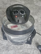 Ambiano 17L Halogen 2-in-1 Air Fryer Cooker 1300W BLACK