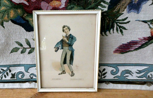 Antique charles dickens framed - antique,