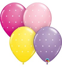 Qualatex 11” small polka dots latex balloons (25 Pack) 