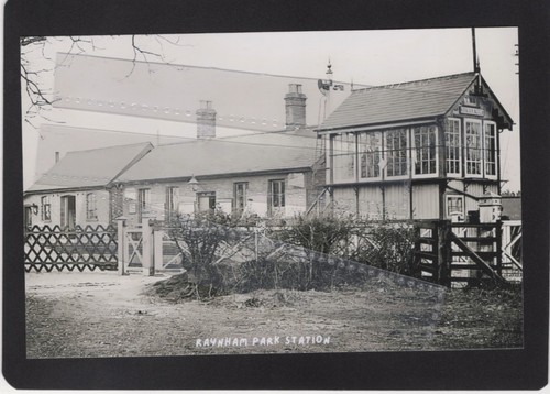 Raynham park railway station - park,