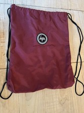 Hype red drawstring PE kit bag
