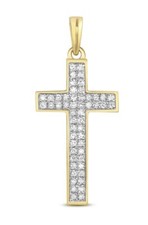 Diamond Cross Pendant 9ct