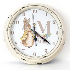 Personalised Wall Clock Rabbit