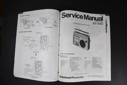 National panasonic 1550 - national, rx-1550