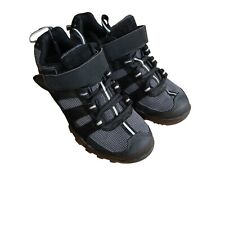 Endura Cycling Shoes Black/Grey Size 5 Ex Police With Cleat Plates Lace Up Bike