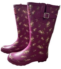 Tu Size 4 Purple Floral Wellies Bnwt Wellington Boots  Union Jack