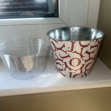Marks and Spencer Emma Bridgewater Large Plant Pot  Christmas &   plastic insert
