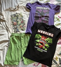 Kids Minecraft T-shirt X2 And