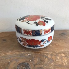 Vintage Japanese Floral Imari Linchmere Ceramic Trinket Dish/Bowl