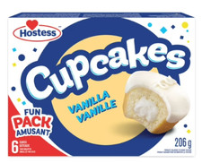 Hostess Vanilla Cupcakes, 206g