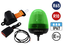 Seat Belt and Standard Single Bolt Beacon with Green Lens