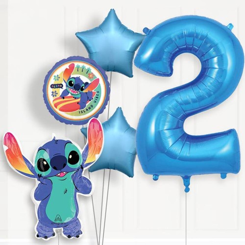 Stitch 2nd birthday helium - stitch,