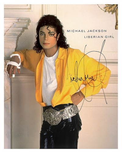Michael jackson autograph 8x10 - autograph,